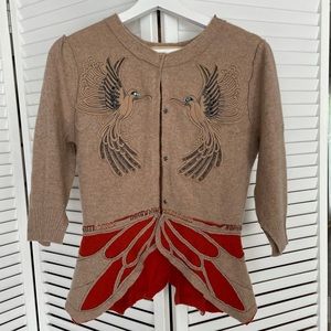 Designer cardigan, Koi Suwannagate